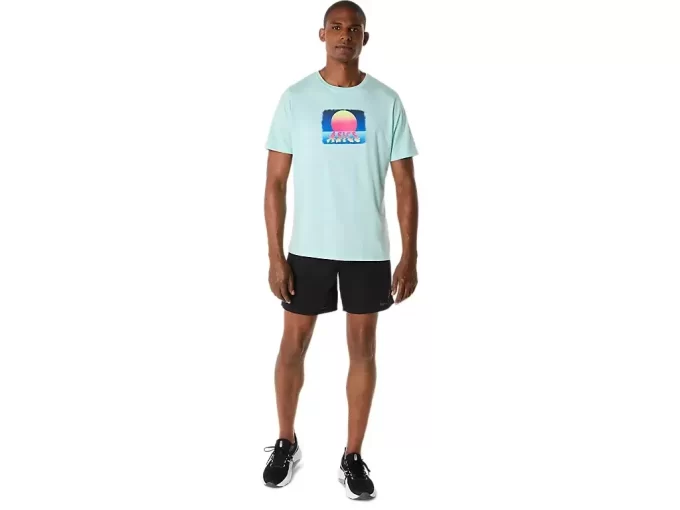 ASICS RETRO SUNSET SHORT SLEEVE TEE ASICS RETRO SUNSET SHORT SLEEVE TEE