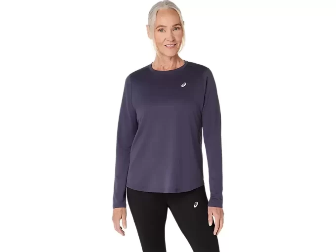 ASICS SILVER LONG SLEEVE TOP ASICS SILVER LONG SLEEVE TOP