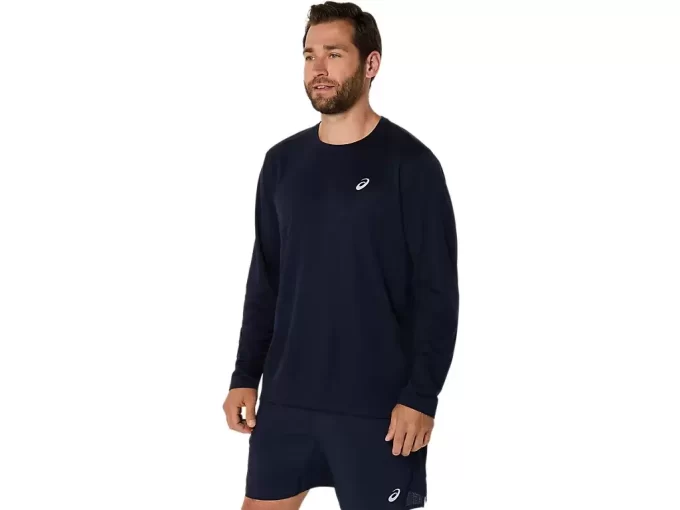 ASICS SILVER LONG SLEEVE TOP ASICS SILVER LONG SLEEVE TOP