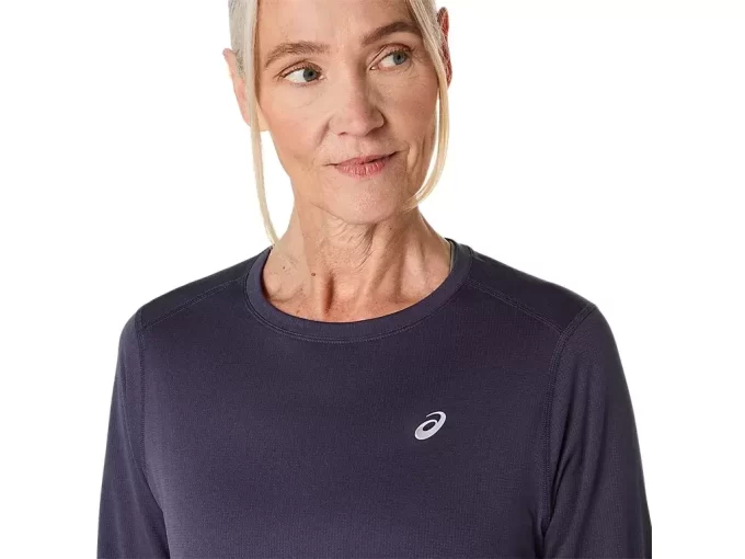 ASICS SILVER LONG SLEEVE TOP ASICS SILVER LONG SLEEVE TOP
