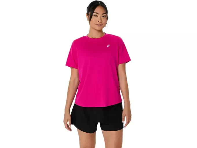 ASICS SILVER SHORT SLEEVE TOP ASICS SILVER SHORT SLEEVE TOP