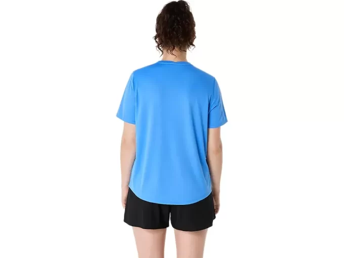 ASICS SILVER SHORT SLEEVE TOP ASICS SILVER SHORT SLEEVE TOP