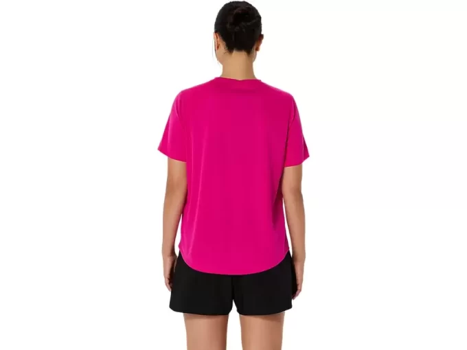 ASICS SILVER SHORT SLEEVE TOP ASICS SILVER SHORT SLEEVE TOP