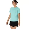 ASICS SILVER SHORT SLEEVE TOP