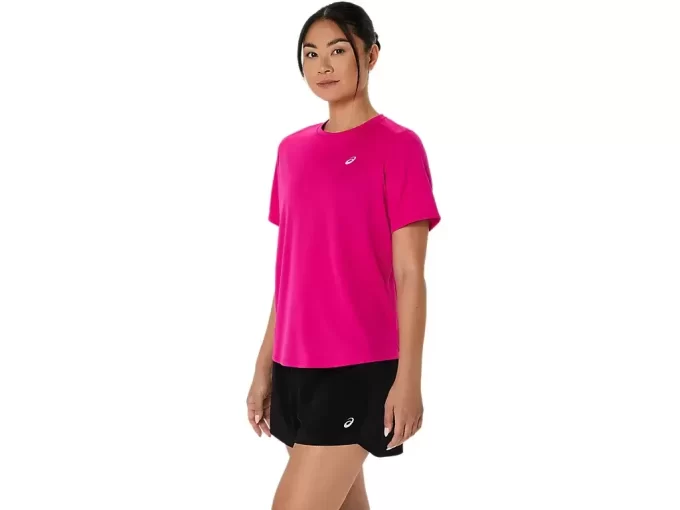 ASICS SILVER SHORT SLEEVE TOP ASICS SILVER SHORT SLEEVE TOP