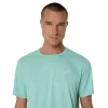 ASICS SILVER SHORT SLEEVE TOP ASICS SILVER SHORT SLEEVE TOP