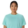 ASICS SILVER SHORT SLEEVE TOP