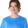 ASICS SILVER SHORT SLEEVE TOP ASICS SILVER SHORT SLEEVE TOP