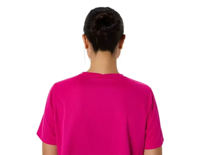 ASICS SILVER SHORT SLEEVE TOP ASICS SILVER SHORT SLEEVE TOP