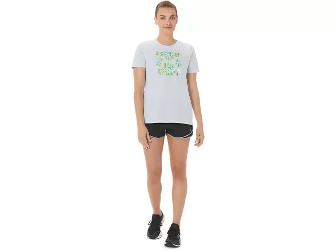 ASICS WOMEN’S HIBISCUS SLOGAN CREW