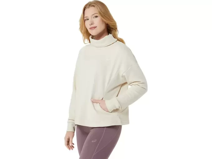 FRENCH TERRY HIGH NECK TOP