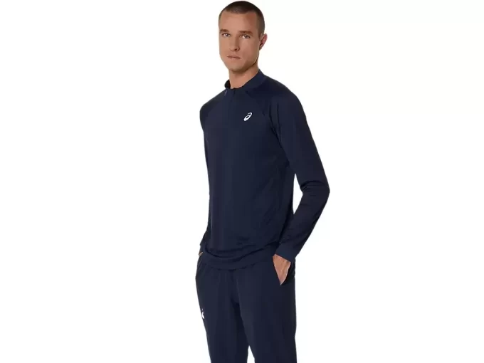 MATCH LONG SLEEVE 1/2 ZIP TOP