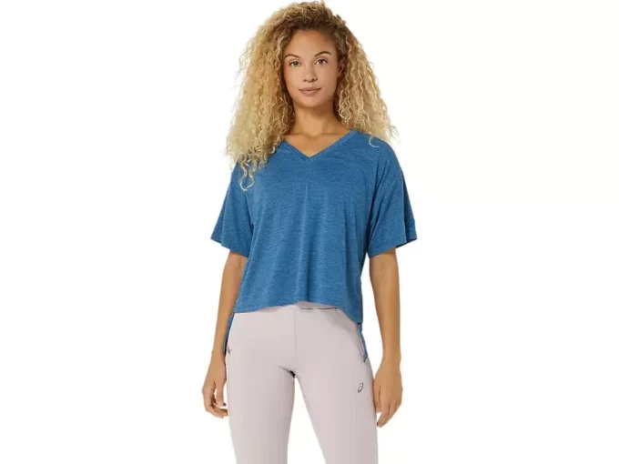 NAGINO FLEX HEATHER SHORT SLEEVE TOP NAGINO FLEX HEATHER SHORT SLEEVE TOP