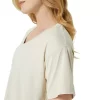 NAGINO FLEX HEATHER SHORT SLEEVE TOP