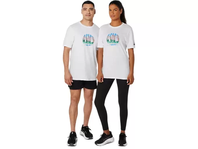 UNISEX ASICS CELEBRATE OUR HOME SHORT SLEEVE TEE UNISEX ASICS CELEBRATE OUR HOME SHORT SLEEVE TEE