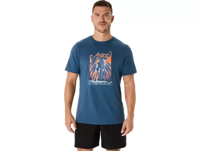 UNISEX ASICS WANDER SHORT SLEEVE TEE UNISEX ASICS WANDER SHORT SLEEVE TEE