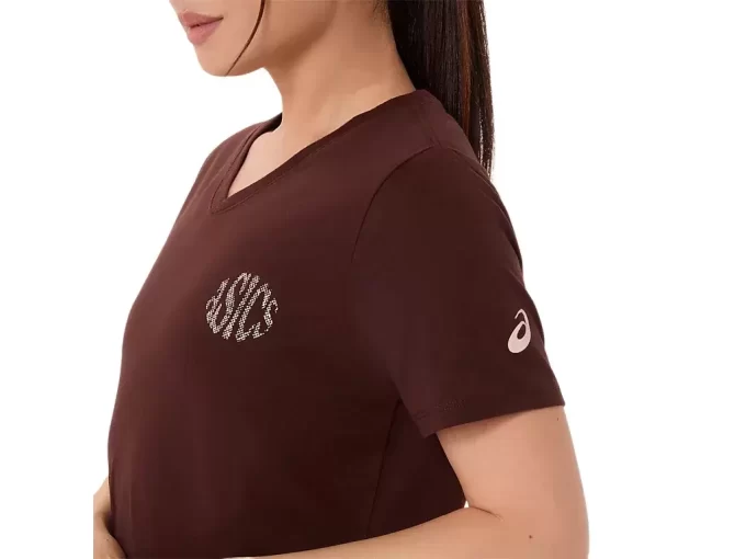 WOMEN’S ASICS NATURE V-NECK SHORT SLEEVE TEE