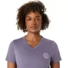 WOMEN’S ASICS NATURE V-NECK SHORT SLEEVE TEE