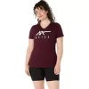 WOMEN’S ASICS STRIPES V-NECK