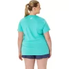WOMEN’S ASICS STRIPES V-NECK WOMEN’S ASICS STRIPES V-NECK