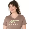 WOMEN’S ASICS STRIPES V-NECK WOMEN’S ASICS STRIPES V-NECK