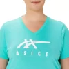 WOMEN’S ASICS STRIPES V-NECK WOMEN’S ASICS STRIPES V-NECK