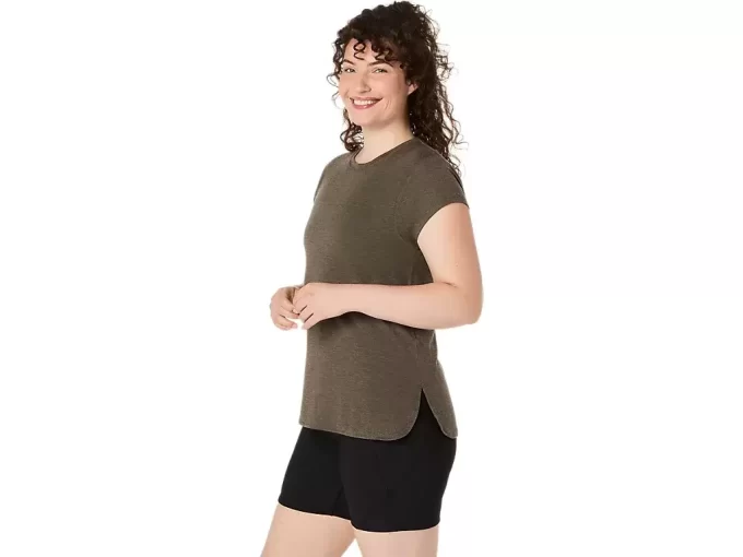 WOMEN’S HEATHER CREWNECK TOP