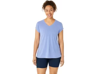 WOMEN’S HEATHER VNECK TOP