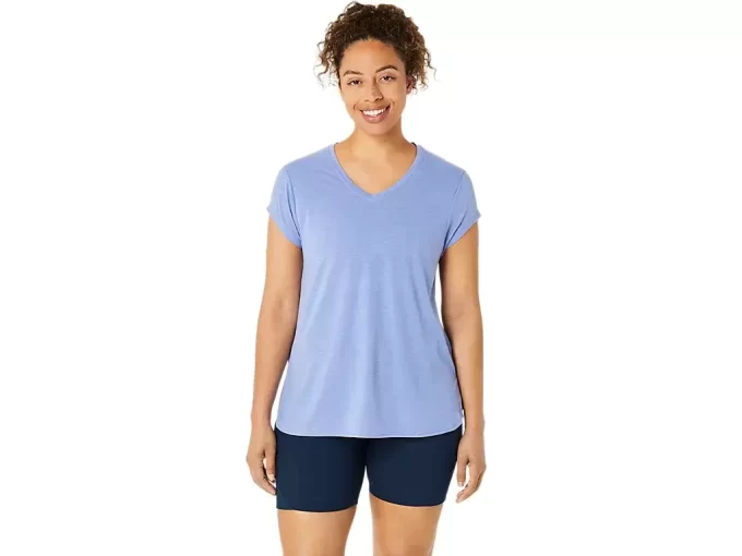 WOMEN’S HEATHER VNECK TOP