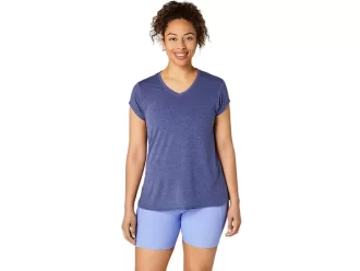 WOMEN’S HEATHER VNECK TOP