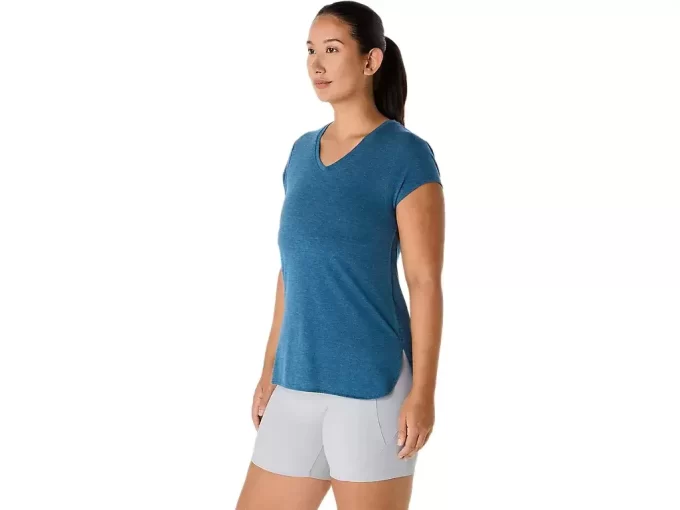 WOMEN’S HEATHER VNECK TOP