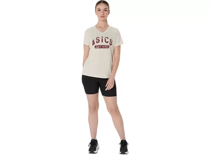 WOMEN’S SHORT SLEEVE EST 1977 V-NECK TEE