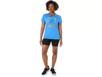 WOMEN’S SUNFLOWER SLOGAN V-NECK